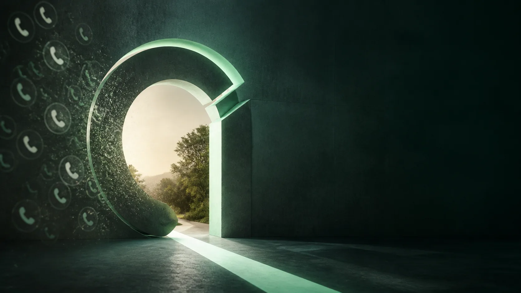 Um portal separa o ruído das chamadas de um caminho tranquilo
